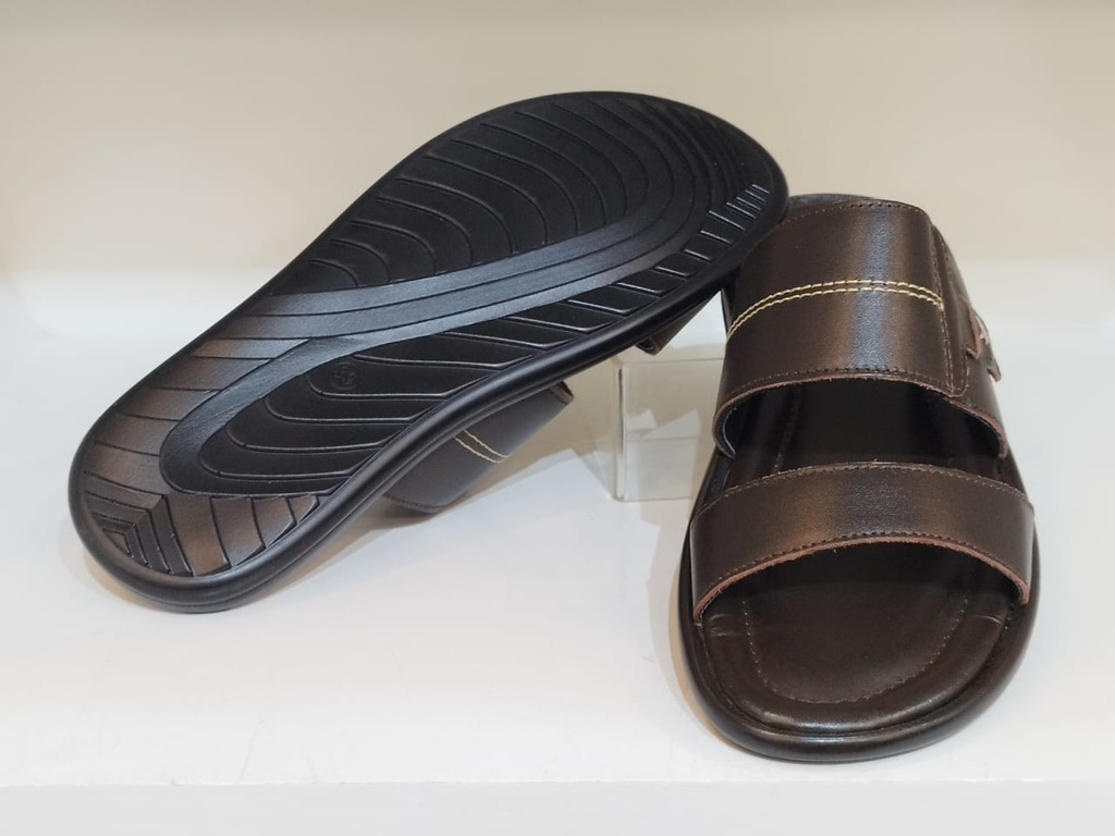 Pure leather flat sandal sanssb