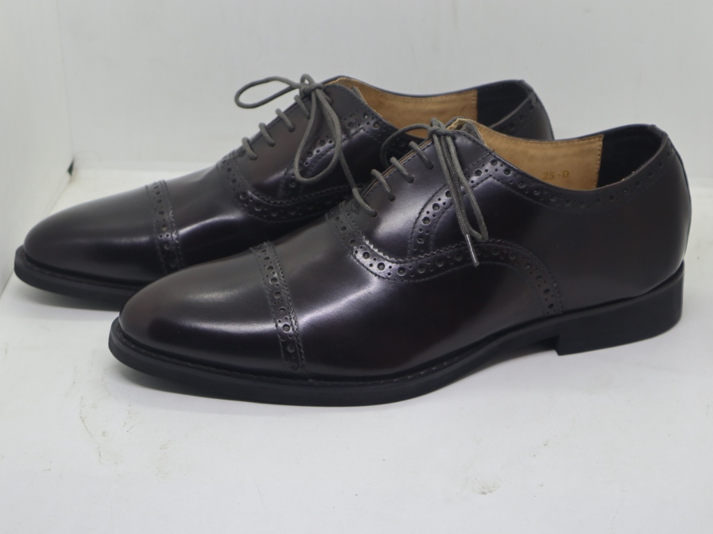 Shine Leather Oxford Brogue shoes