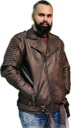 Oil Finished Cow Leather Biker Jacket For Men