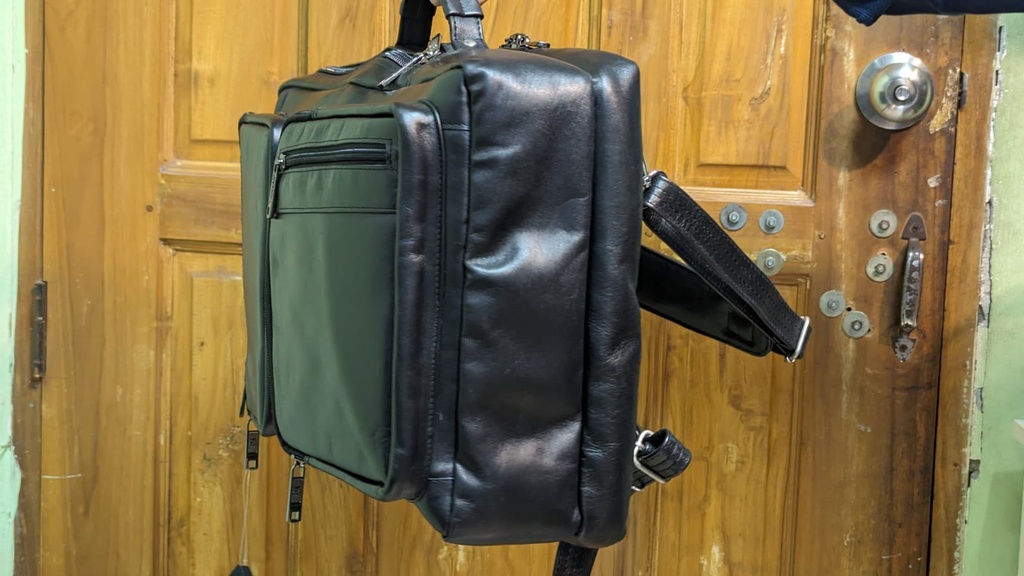 Handmade Cow  Leather Men's Backpack