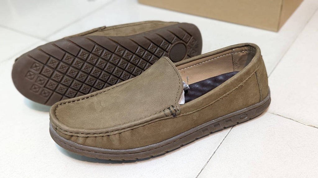 Comfortable Loafers Shoes For Men-Olive