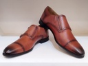 Pure leather Original double monk shoes