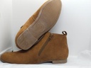 Suede leather flat sole zipper Chelsea JM