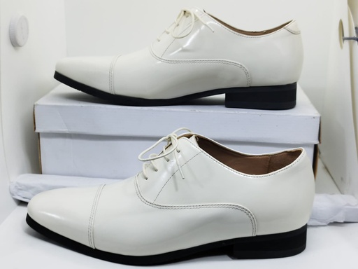 White formal shoes fashion field